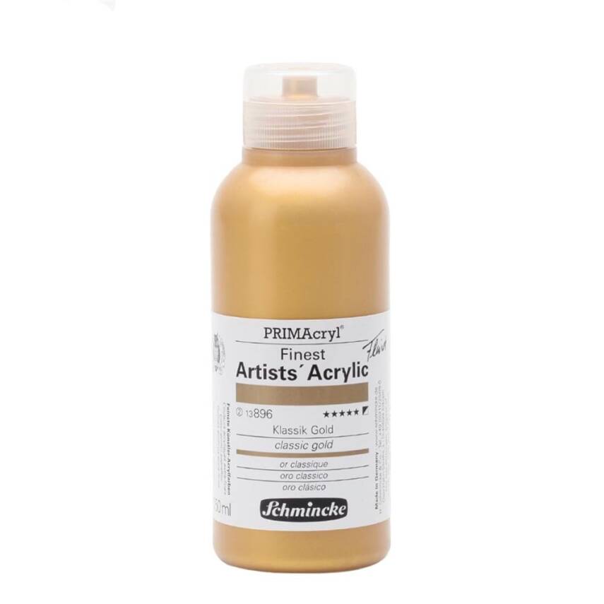 Schmincke Primacryl Artist Acrylic Paint 250 ml Series 2 896 Classic Gold - 1