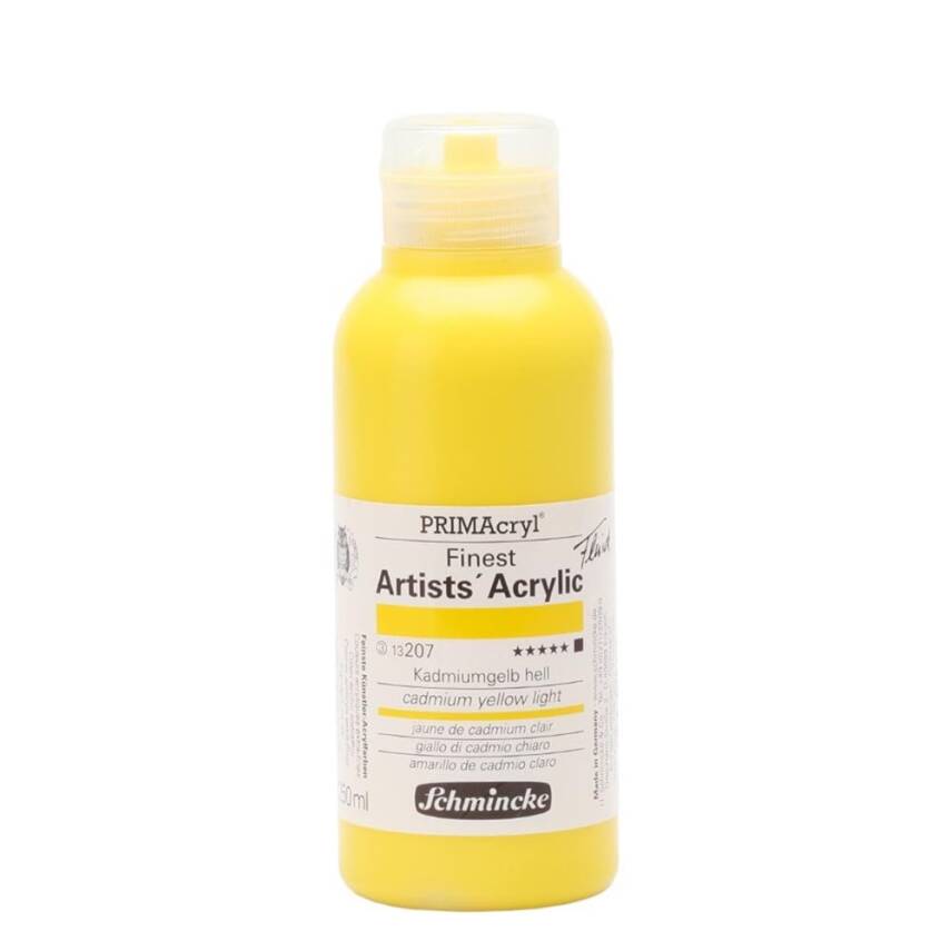 Schmincke Primacryl Artist Acrylic Paint 250 ml Series 3 207 Cadmium Yellow Light - 1
