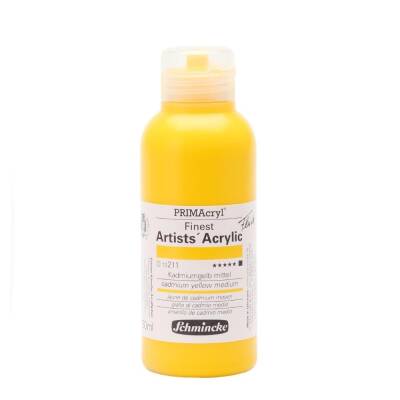 Schmincke Primacryl Artist Acrylic Paint 250 ml Series 3 211 Cadmium Yellow Medium