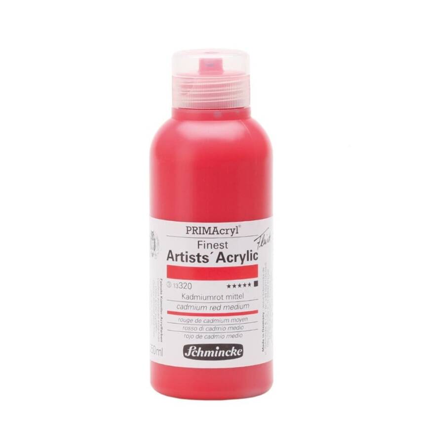 Schmincke Primacryl Artist Acrylic Paint 250 ml Series 3 320 Cadmium Red Medium - 1
