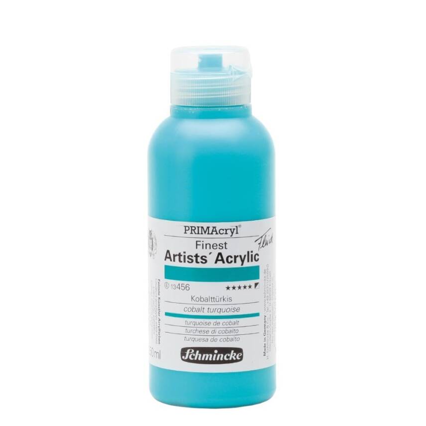 Schmincke Primacryl Artist Acrylic Paint 250 ml Series 4 456 Cobalt Turquoise - 1