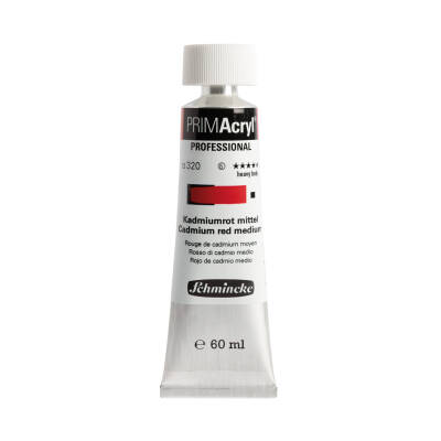 Schmincke Primacryl Artist Acrylic Paint 320 Cadmium Red Medium 60 ml