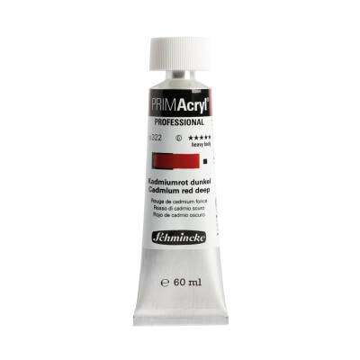 Schmincke Primacryl Artist Acrylic Paint 322 Cadmium Red Deep 60 ml