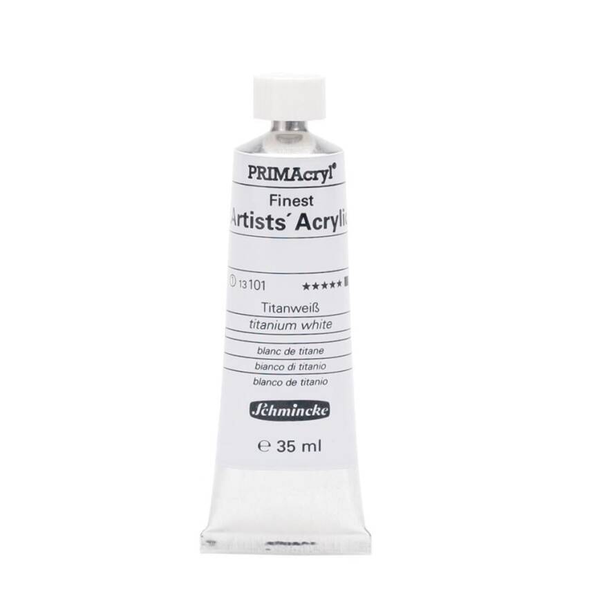 Schmincke Primacryl Artist Acrylic Paint 35 ml Series 1 101 Titanium White - 1