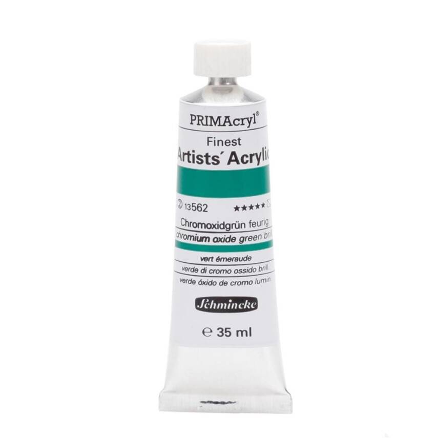 Schmincke Primacryl Artist Acrylic Paint 35 ml Series 1 562 Chromium Oxide Green Brilliant - 1