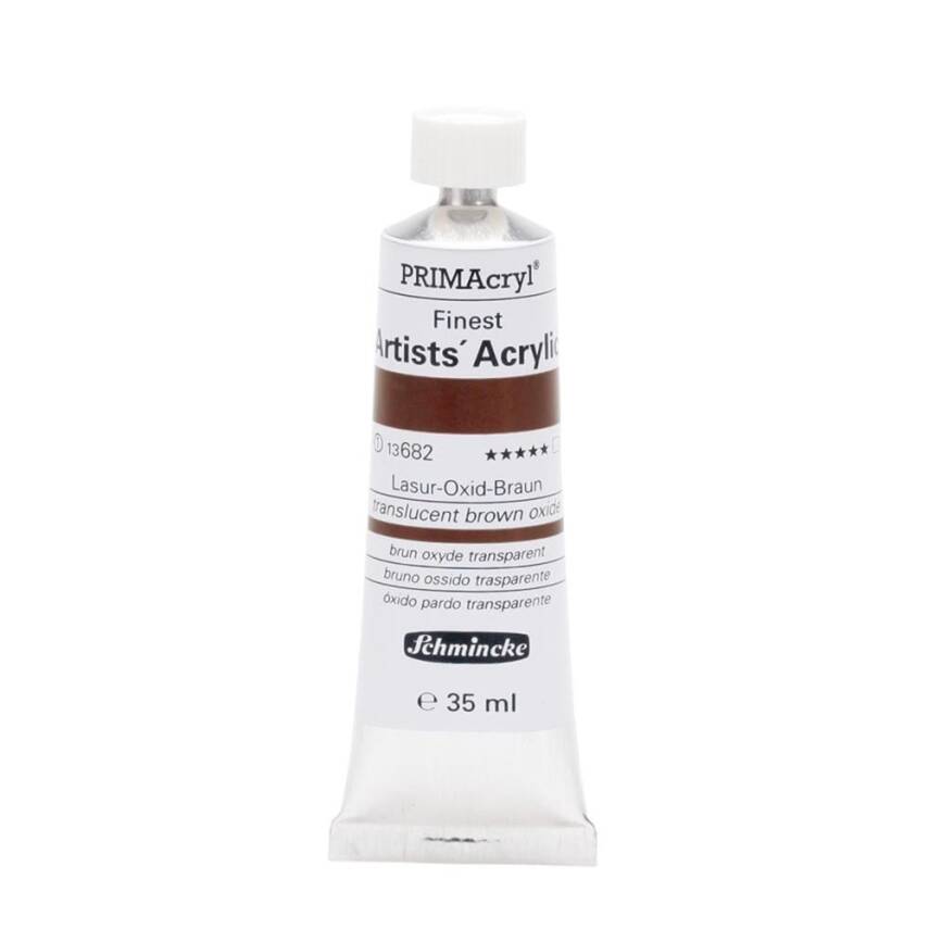 Schmincke Primacryl Artist Acrylic Paint 35 ml Series 1 682 Translucent BroOxide - 1