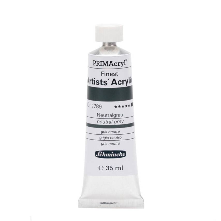 Schmincke Primacryl Artist Acrylic Paint 35 ml Series 1 789 Neutral Gray - 1