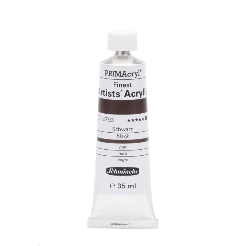 Schmincke Primacryl Artist Acrylic Paint 35 ml Series 1 793 Black - 1
