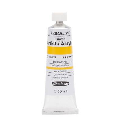 Schmincke Primacryl Artist Acrylic Paint 35 ml Series 2 209 Brilliant Yellow