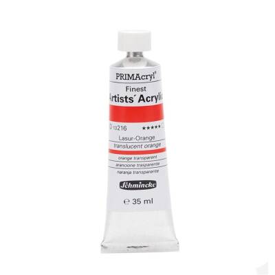 Schmincke Primacryl Artist Acrylic Paint 35 ml Series 2 216 Translucent Orange