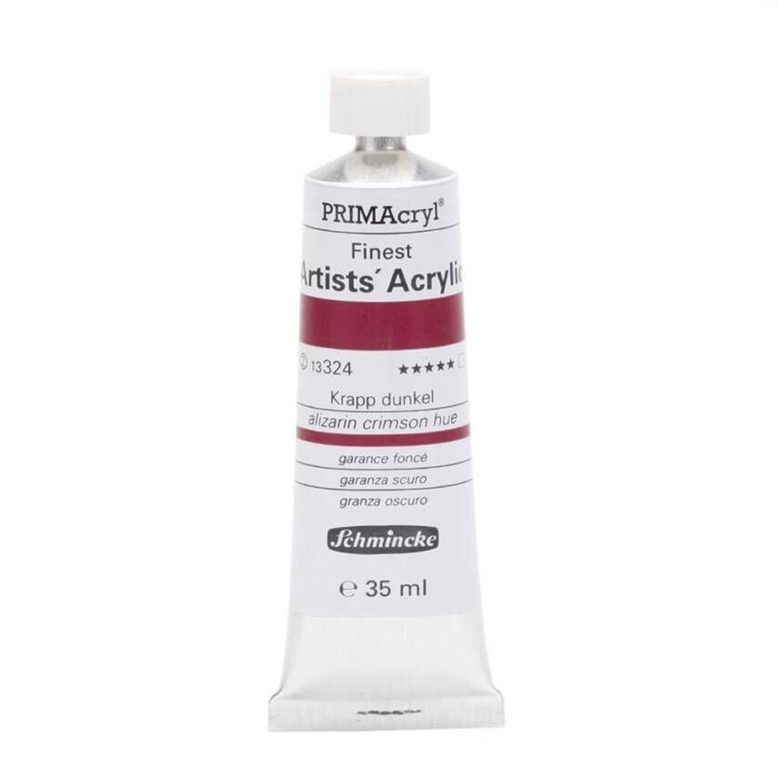 Schmincke Primacryl Artist Acrylic Paint 35 ml Series 2 324 Alizarine Crimson Hue - 1