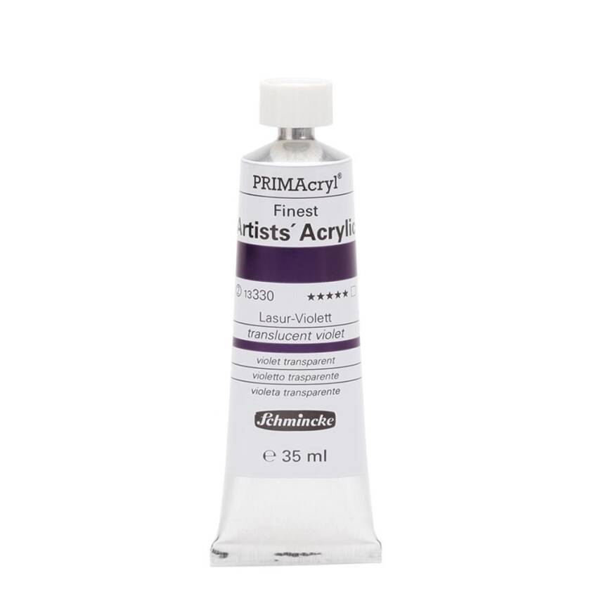 Schmincke Primacryl Artist Acrylic Paint 35 ml Series 2 330 Translucent Violet - 1