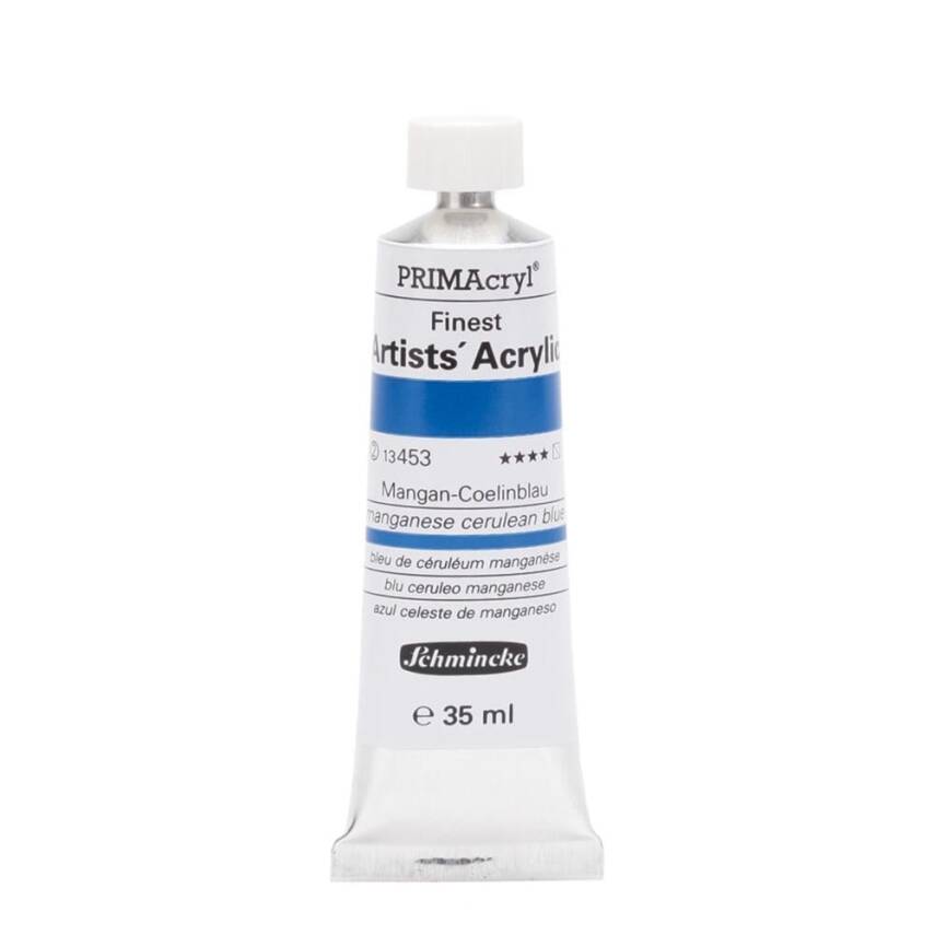 Schmincke Primacryl Artist Acrylic Paint 35 ml Series 2 453 Manganese Cerulean Blue - 1
