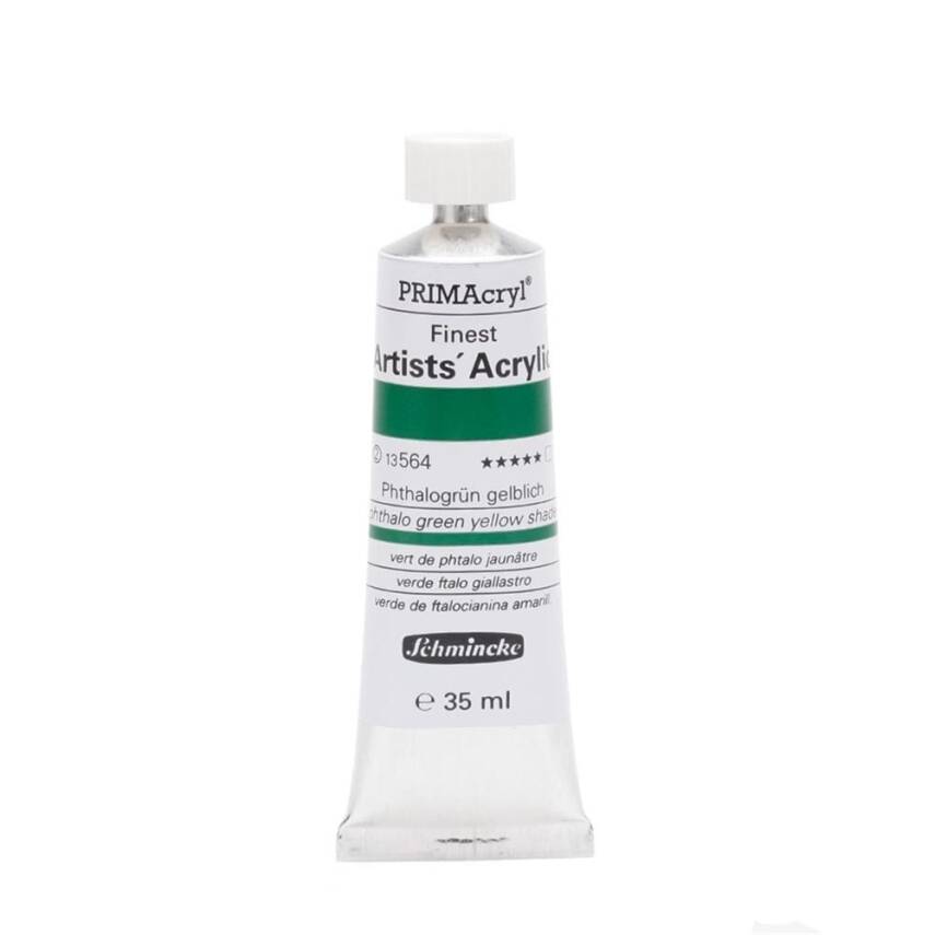 Schmincke Primacryl Artist Acrylic Paint 35 ml Series 2 564 Phthalo Green Yellow Shade - 1