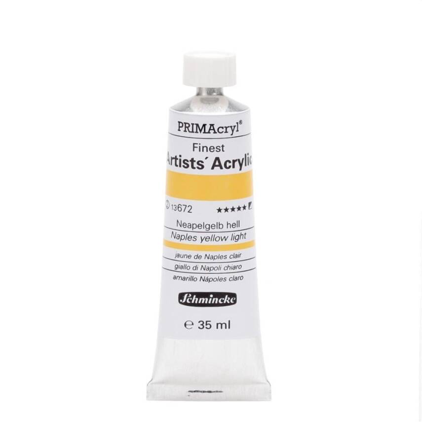 Schmincke Primacryl Artist Acrylic Paint 35 ml Series 2 672 Naples Yellow Light - 1