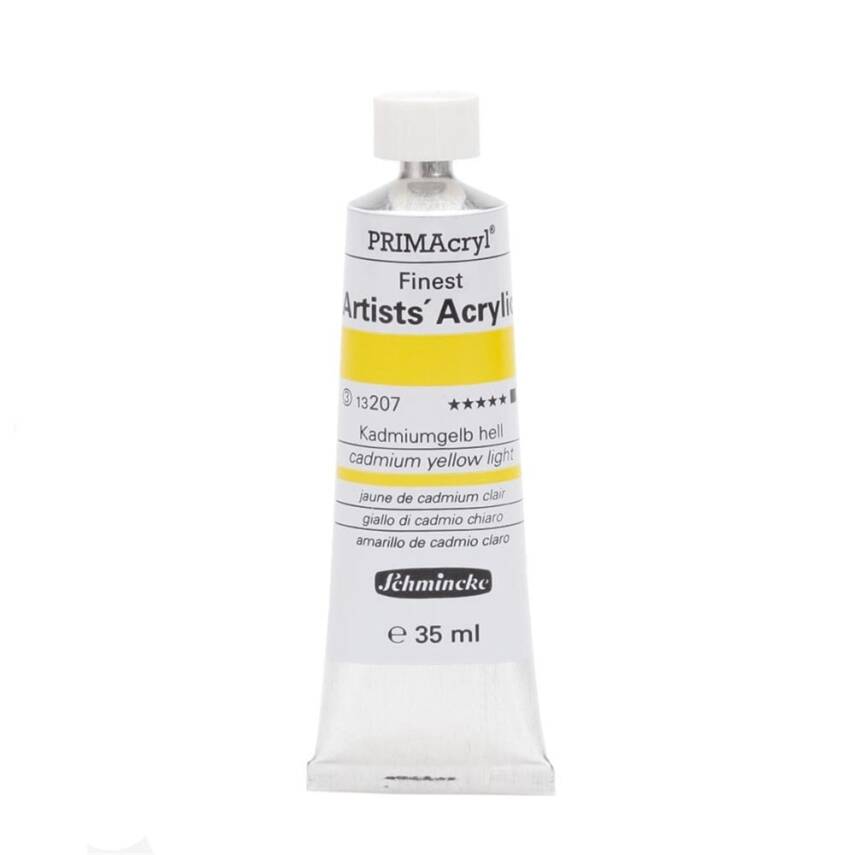 Schmincke Primacryl Artist Acrylic Paint 35 ml Series 3 207 Cadmium Yellow Light - 1