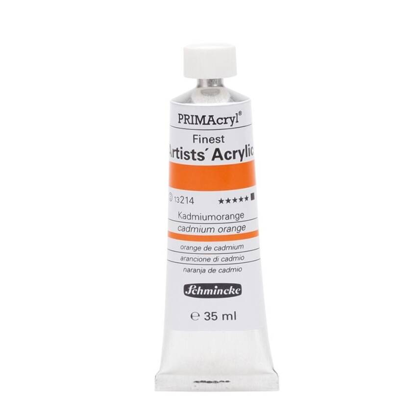 Schmincke Primacryl Artist Acrylic Paint 35 ml Series 3 214 Cadmium Orange - 1