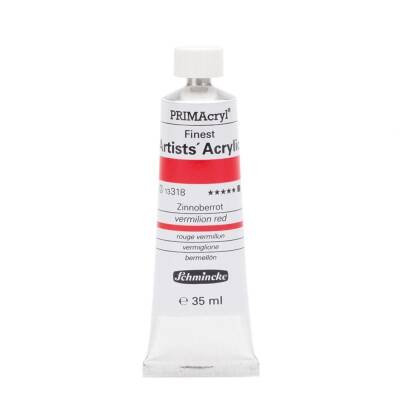 Schmincke Primacryl Artist Acrylic Paint 35 ml Series 3 318 Vermilion Red