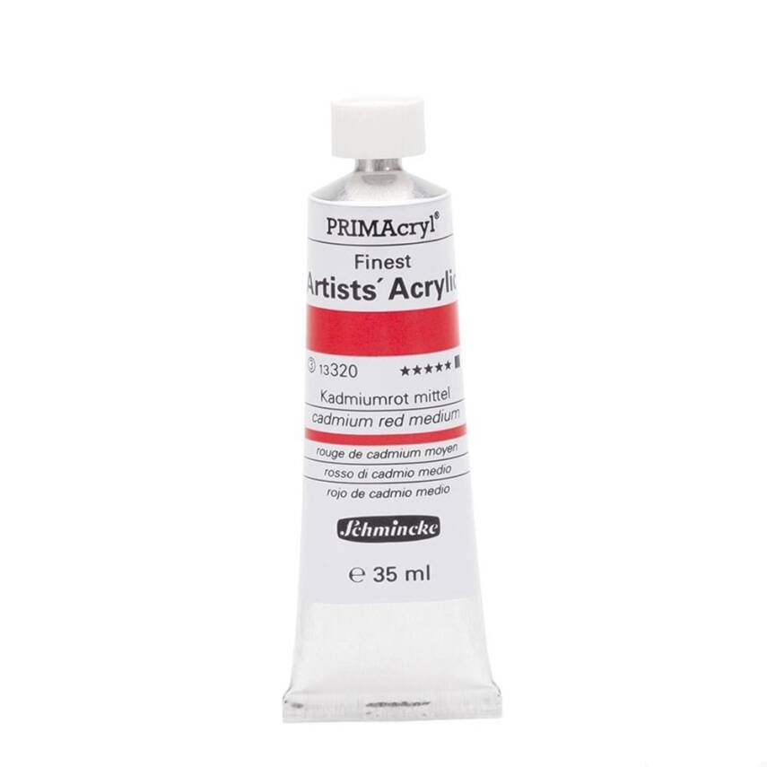Schmincke Primacryl Artist Acrylic Paint 35 ml Series 3 320 Cadmium Red Medium - 1