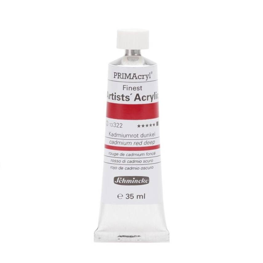 Schmincke Primacryl Artist Acrylic Paint 35 ml Series 3 322 Cadmium Red Deep - 1