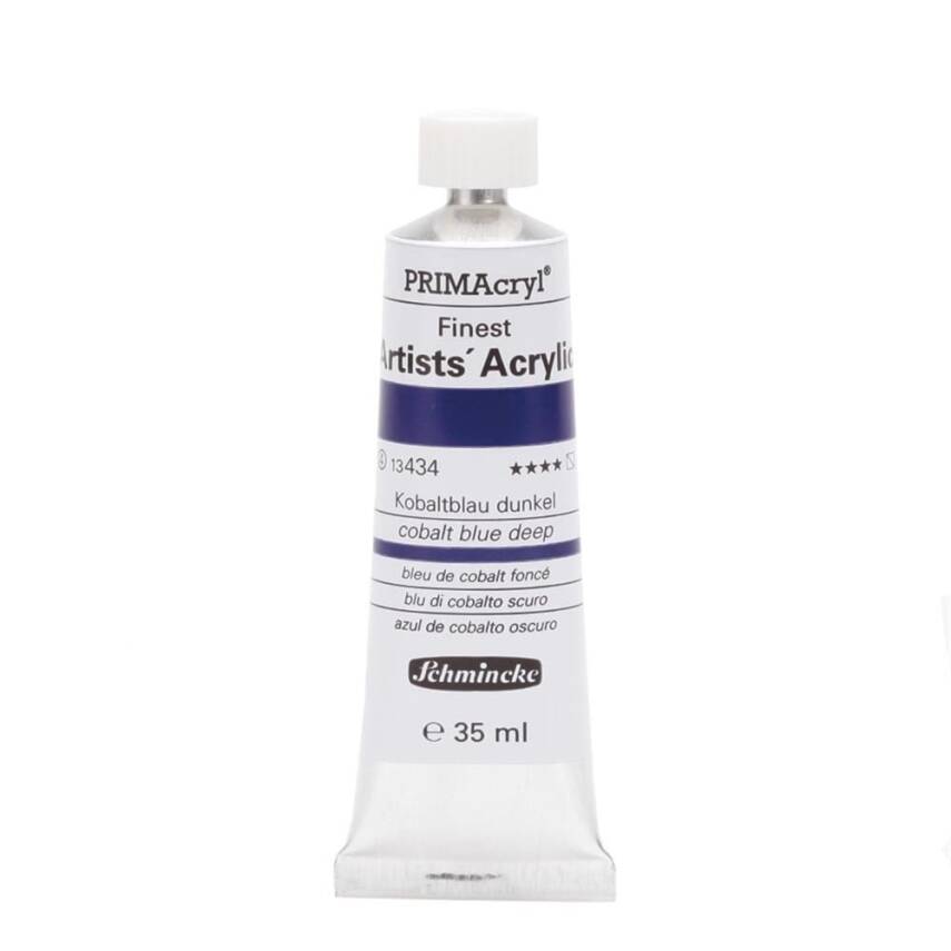 Schmincke Primacryl Artist Acrylic Paint 35 ml Series 4 434 Cobalt Blue Deep - 1