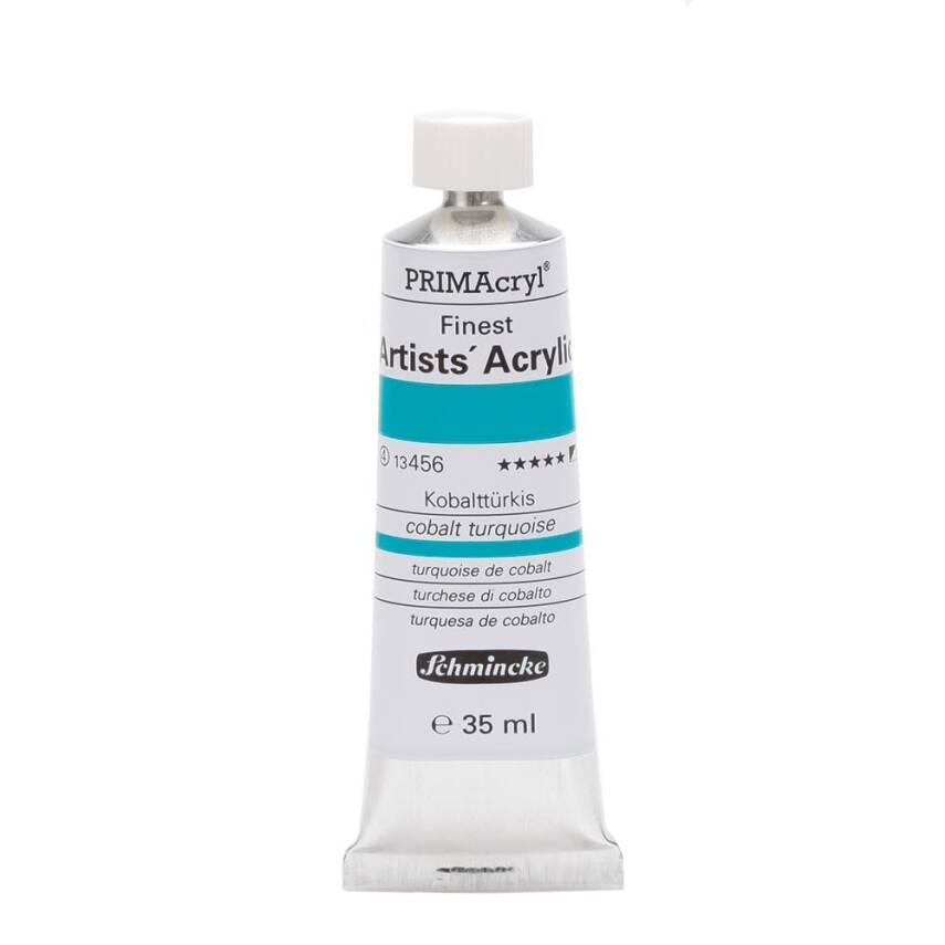Schmincke Primacryl Artist Acrylic Paint 35 ml Series 4 456 Cobalt Turquoise - 1