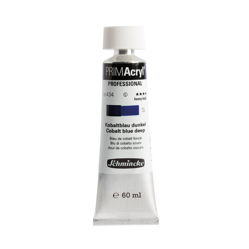 Schmincke Primacryl Artist Acrylic Paint 434 Cobalt Blue Deep 60 ml - 1