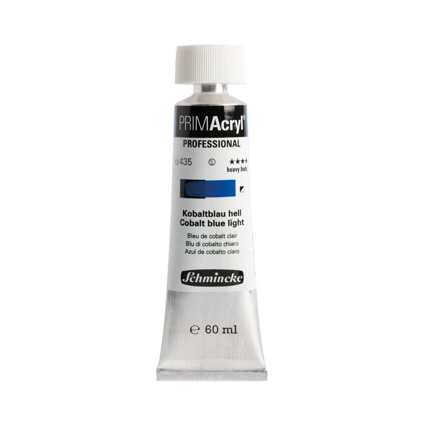 Schmincke Primacryl Artist Acrylic Paint 435 Cobalt Blue Light 60 ml - 1
