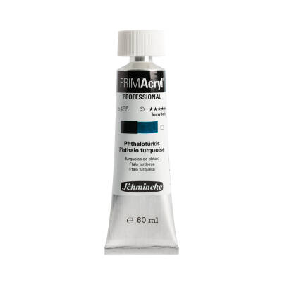 Schmincke Primacryl Artist Acrylic Paint 455 Phthalo Turquoise 60 ml