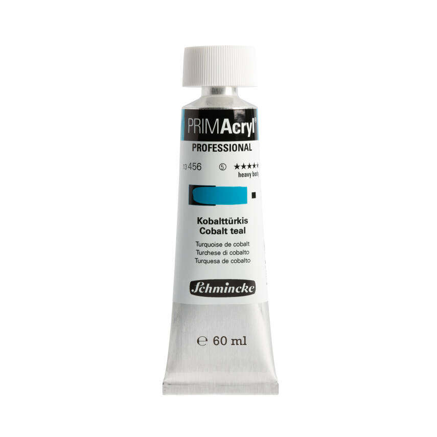 Schmincke Primacryl Artist Acrylic Paint 456 Cobalt Turquoise 60 ml - 1
