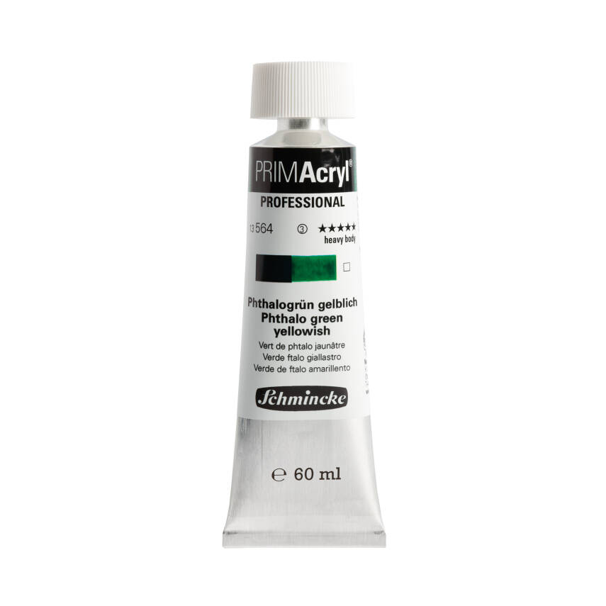 Schmincke Primacryl Artist Acrylic Paint 564 Phthalo Green Yellow Shade 60 ml - 1