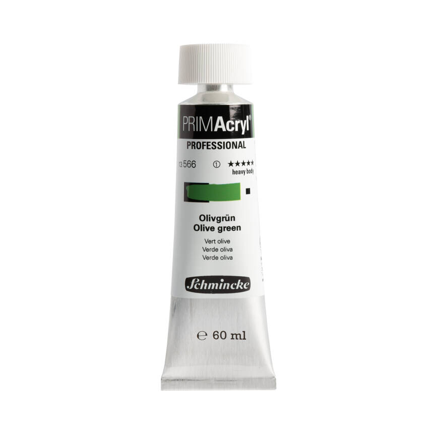 Schmincke Primacryl Artist Acrylic Paint 566 Olive Green White 60 ml - 1