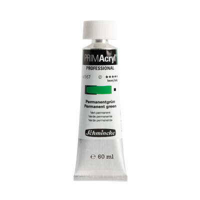 Schmincke Primacryl Artist Acrylic Paint 567 Permanent Green Light 60 ml