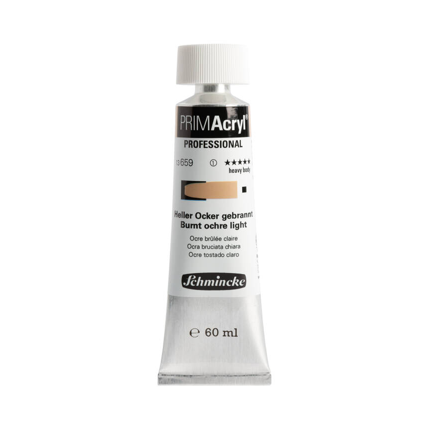 Schmincke Primacryl Artist Acrylic Paint 659 Burnt Ocher Light 60 ml - 1