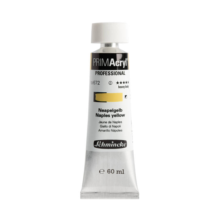 Schmincke Primacryl Artist Acrylic Paint 672 Naples Yellow Light 60 ml - 1