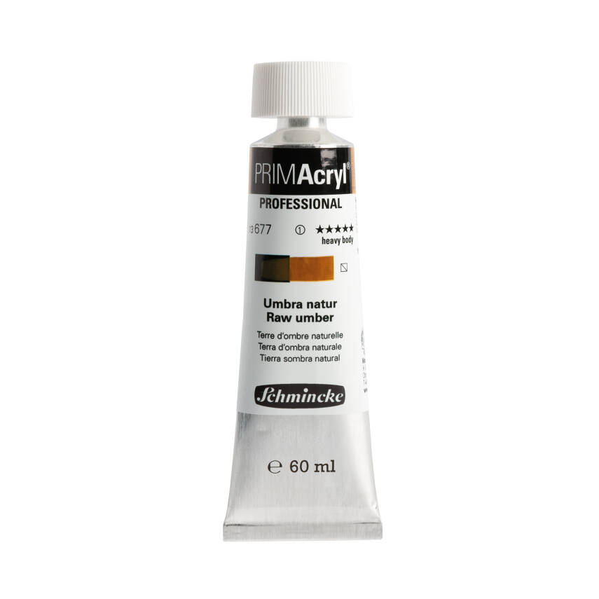 Schmincke Primacryl Artist Acrylic Paint 677 Raw Umber 60 ml - 1