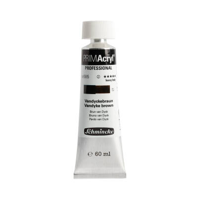 Schmincke Primacryl Artist Acrylic Paint 685 Vandyke Brown 60 ml