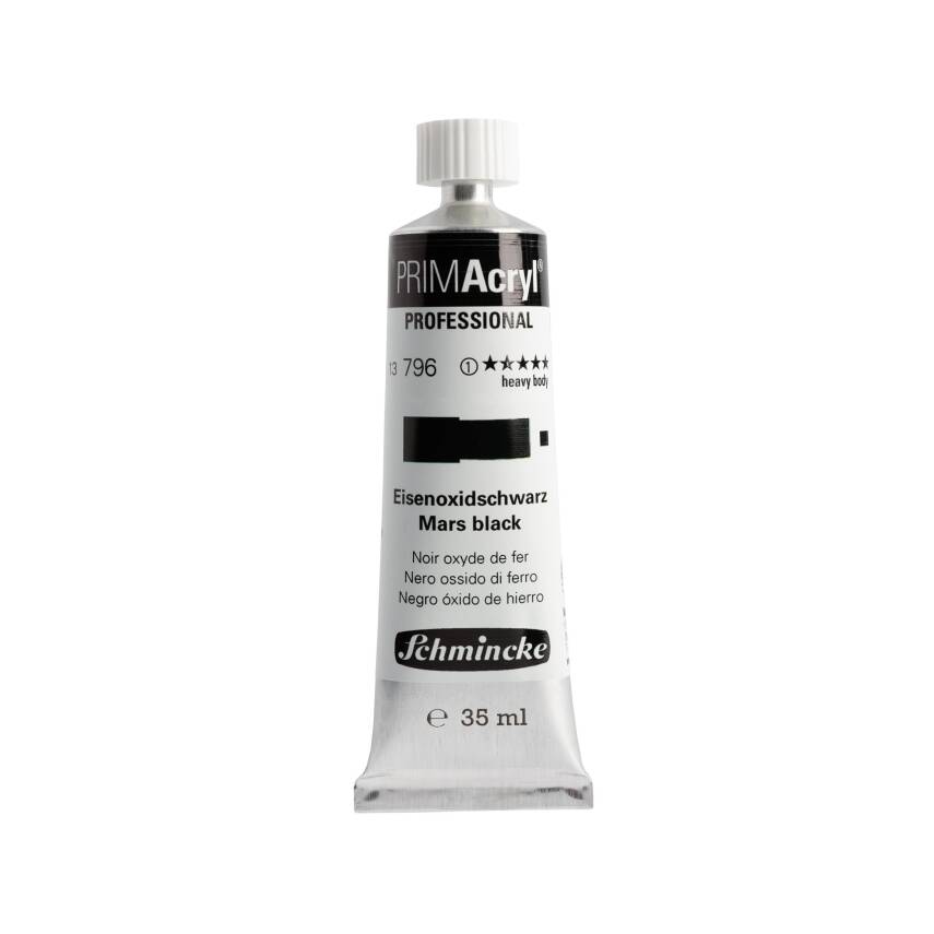 Schmincke Primacryl Artist Acrylic Paint 796 Mars Black 35 ml - 1