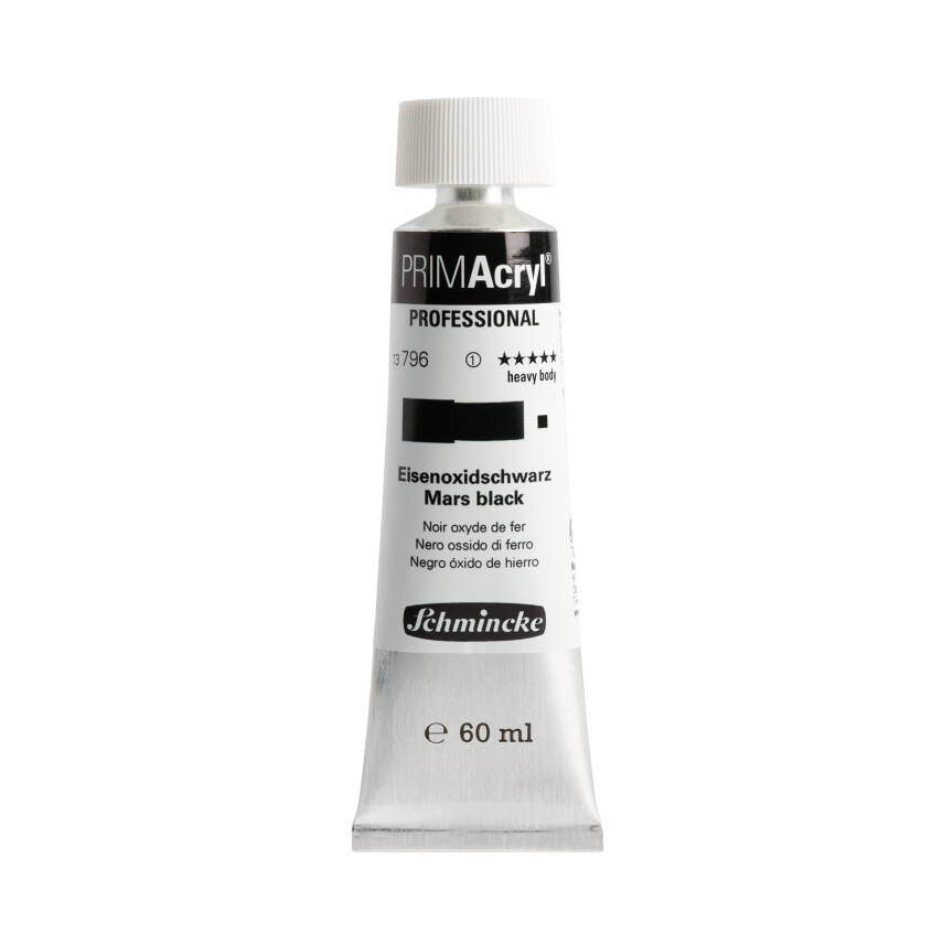 Schmincke Primacryl Artist Acrylic Paint 796 Mars Black 60 ml - 1