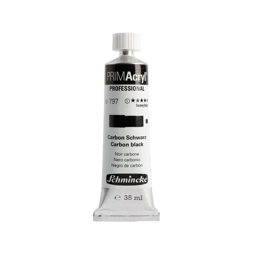 Schmincke Primacryl Artist Acrylic Paint 797 Carbon Black 35 ml - 1