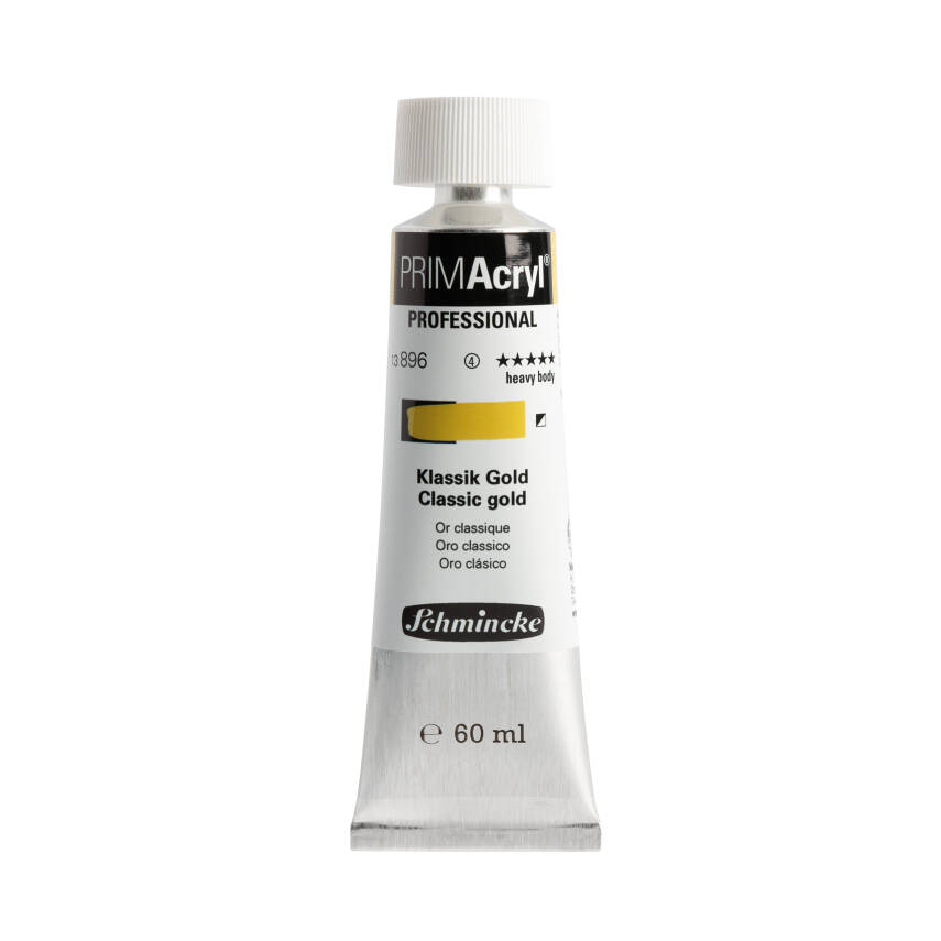 Schmincke Primacryl Artist Acrylic Paint 896 Classic Gold 60 ml - 1