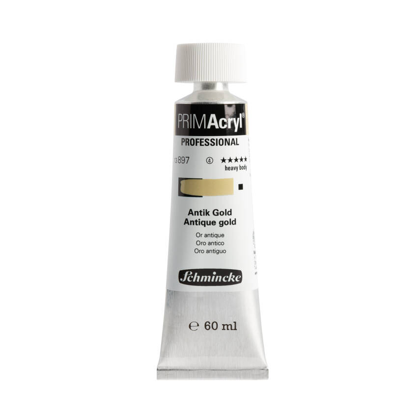 Schmincke Primacryl Artist Acrylic Paint 897 Antique Gold 60 ml - 1
