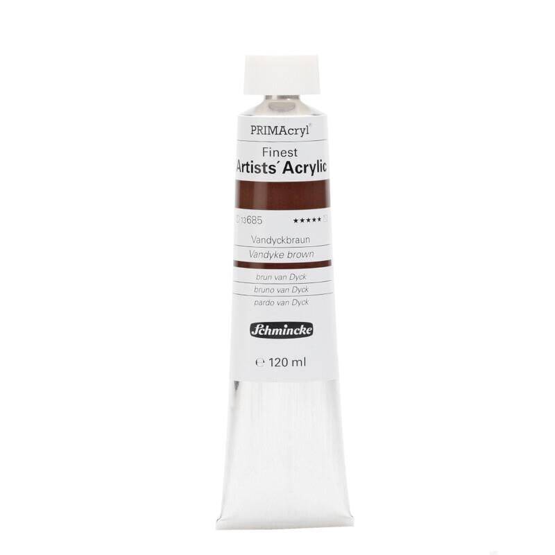 Schmincke Primacryl Artist Acrylic Paint Vandyke Brown 120 ml - 1