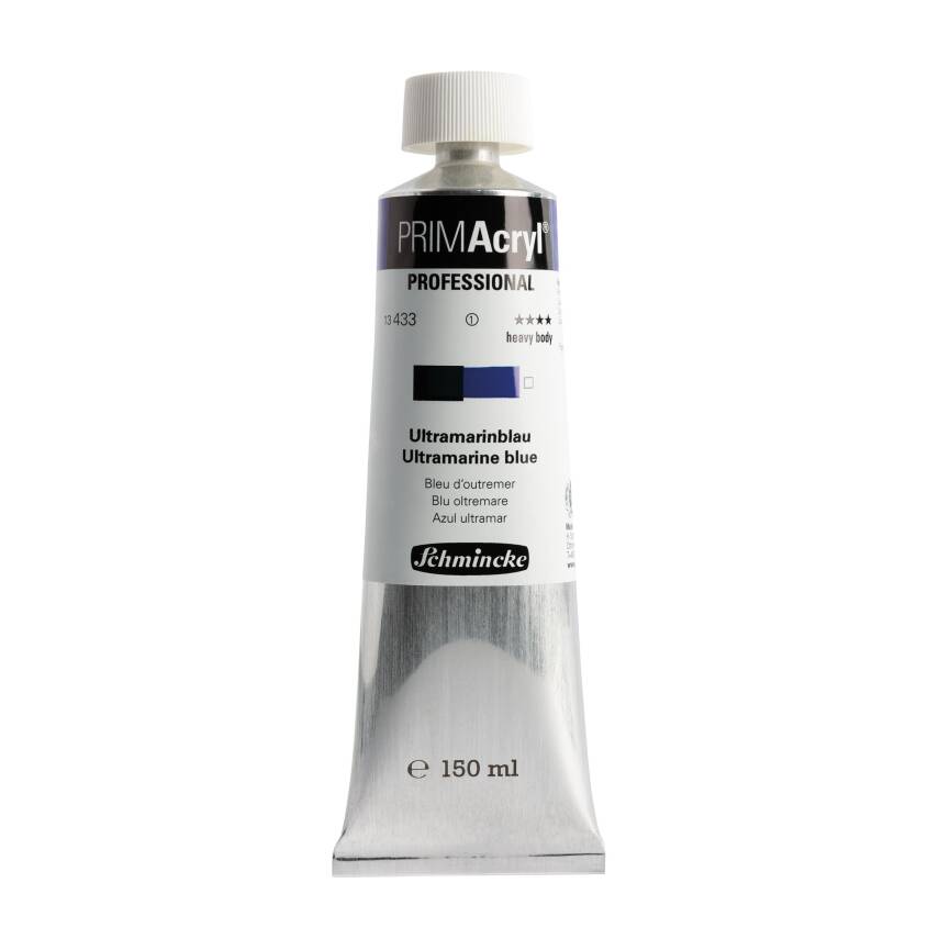 Schmincke Primacryl Artist Akrilik Boya 150 ml 433 Ultramarine Blue Seri 1  - 1