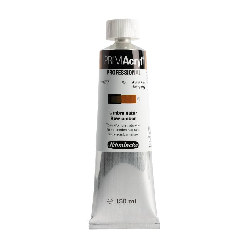 Schmincke Primacryl Artist Akrilik Boya 150 ml 677 Raw Umber Seri 1  - 1