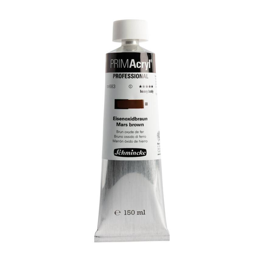 Schmincke Primacryl Artist Akrilik Boya 150 ml 683 Mars Brown Seri 1  - 1