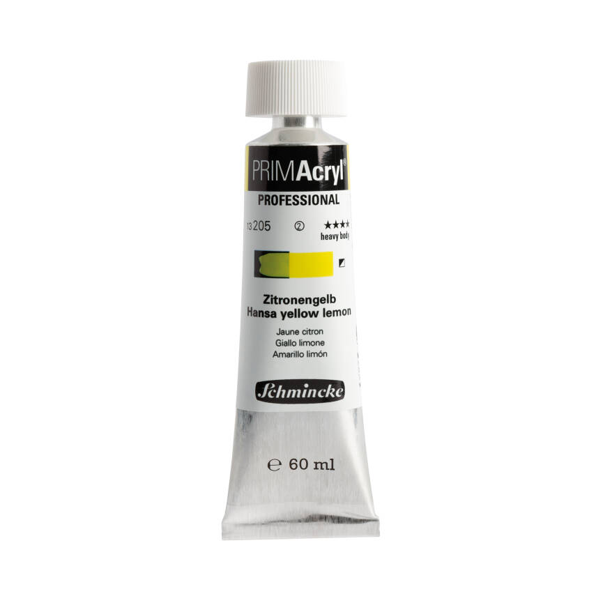 Schmincke Primacryl Artist Akrilik Boya 60 ml 205 Lemon Yellow     - 1