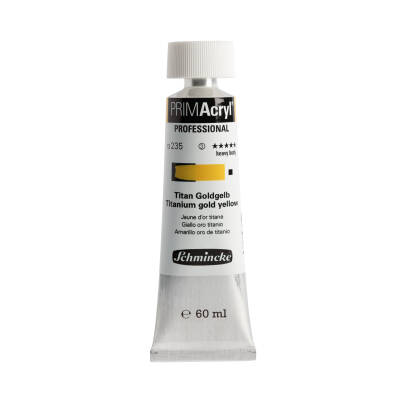 Schmincke Primacryl Artist Akrilik Boya 35 ml 235 Titanium Gold Yellow Seri 3 - 2