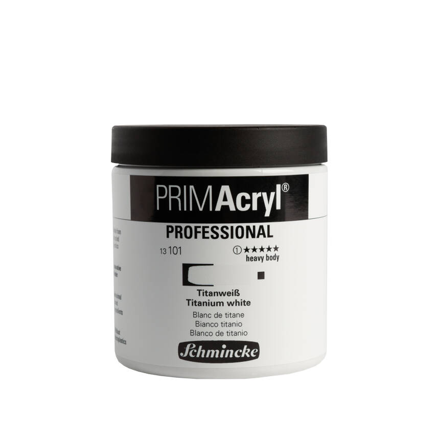 Schmincke Primacryl Artist Akrilik Boya 237 ml 101 Titanium white Seri 1  - 1