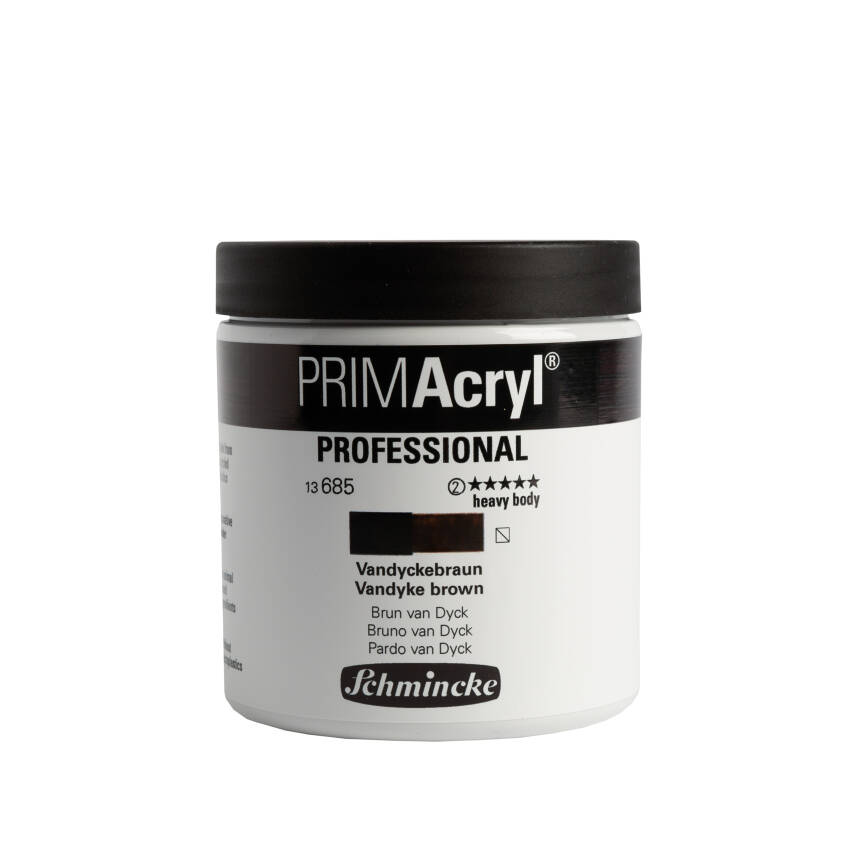 Schmincke Primacryl Artist Akrilik Boya 237 ml 685 Vandyke brown Seri 2  - 1